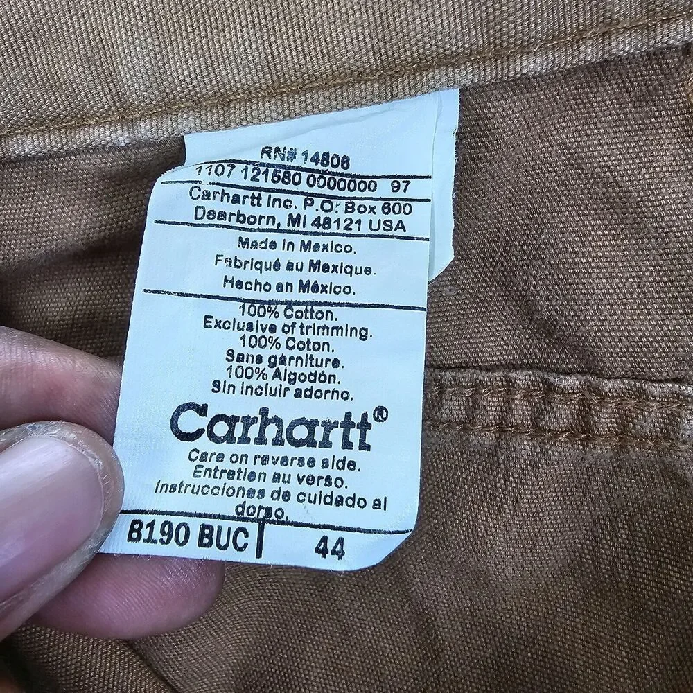 Carhartt Men's Brown Cargo Carpenter Shorts B190 BUC Size 44